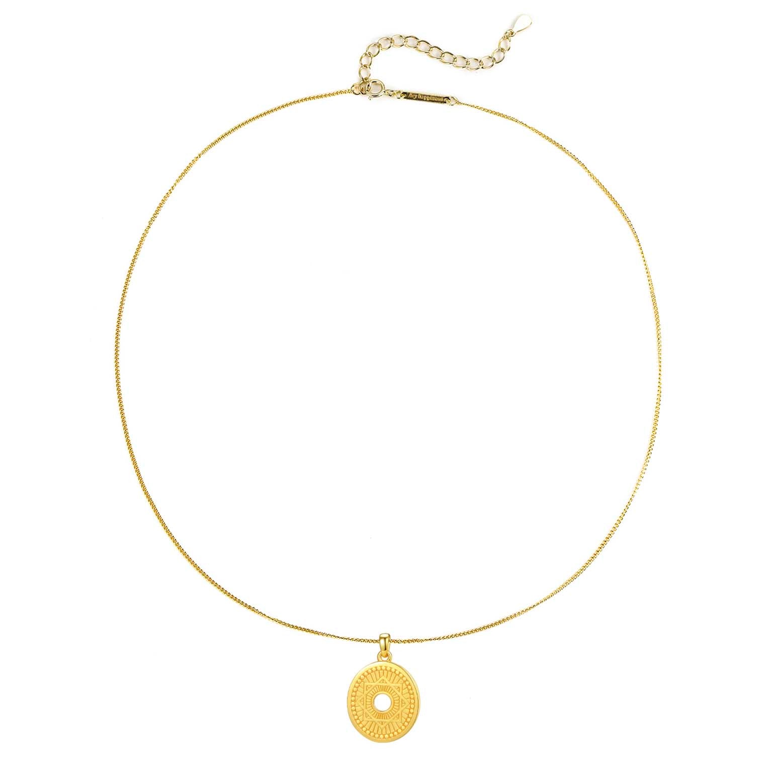 Collar Colgante Estrella Lakshmi Mandala Visión Plata de Ley 925