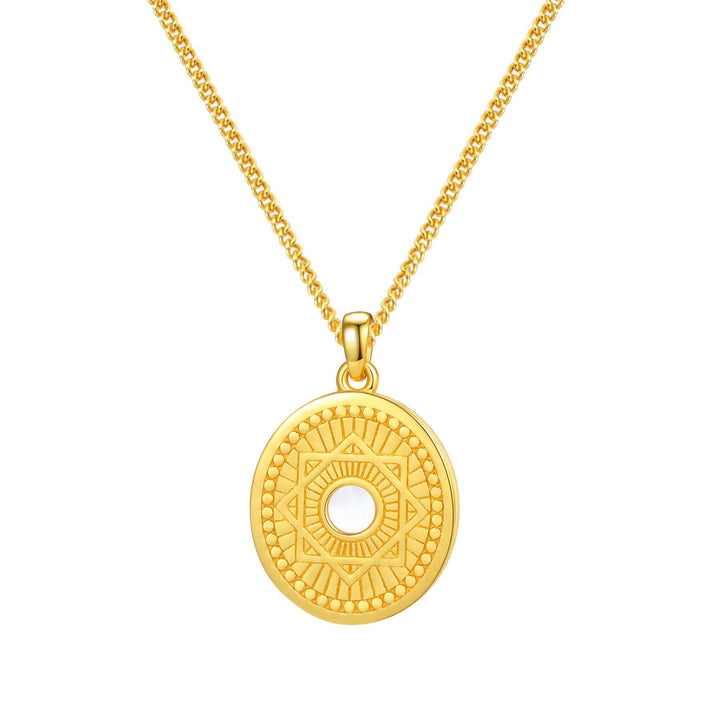 Collar Colgante Estrella Lakshmi Mandala Visión Plata de Ley 925