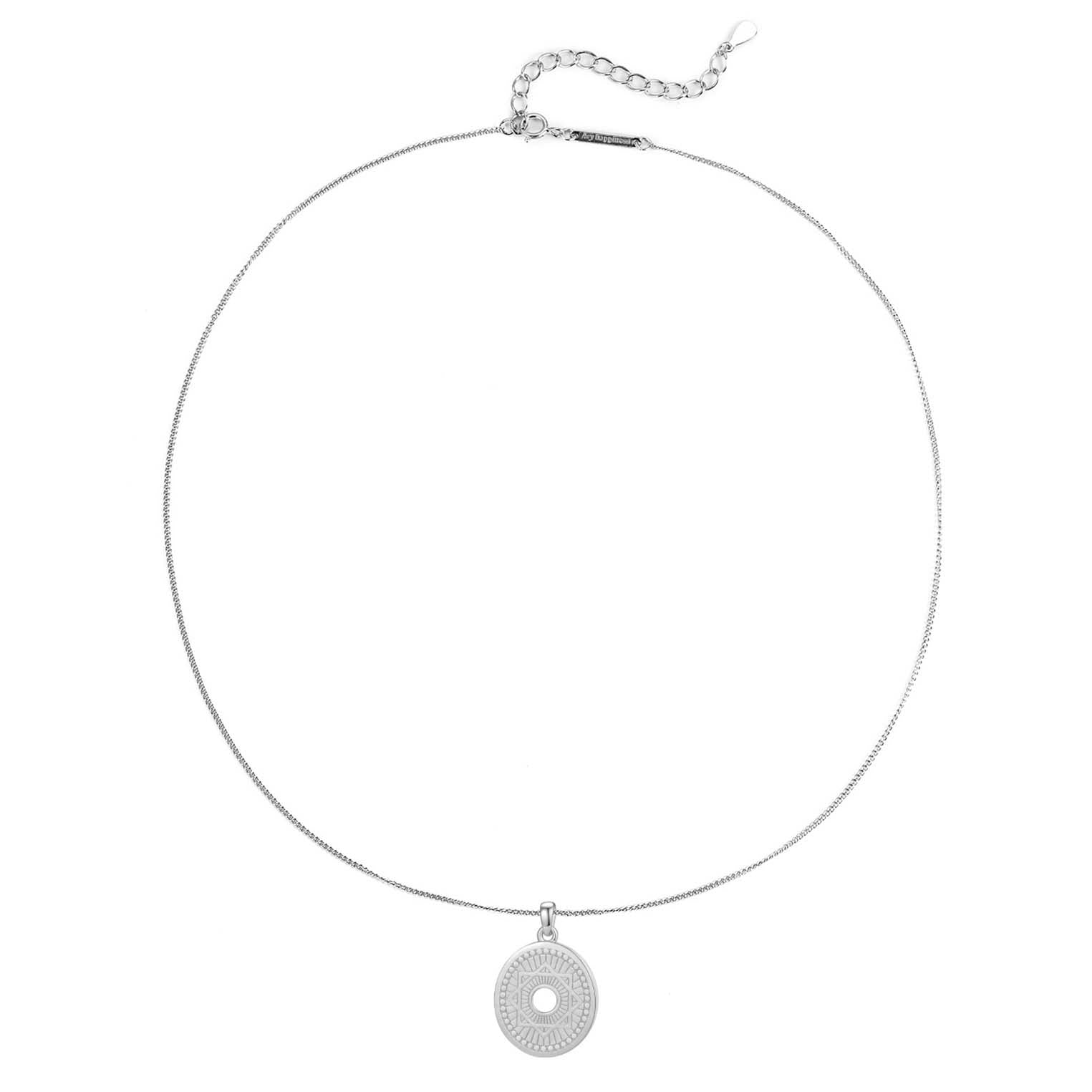 Collar Colgante Estrella Lakshmi Mandala Visión Plata de Ley 925