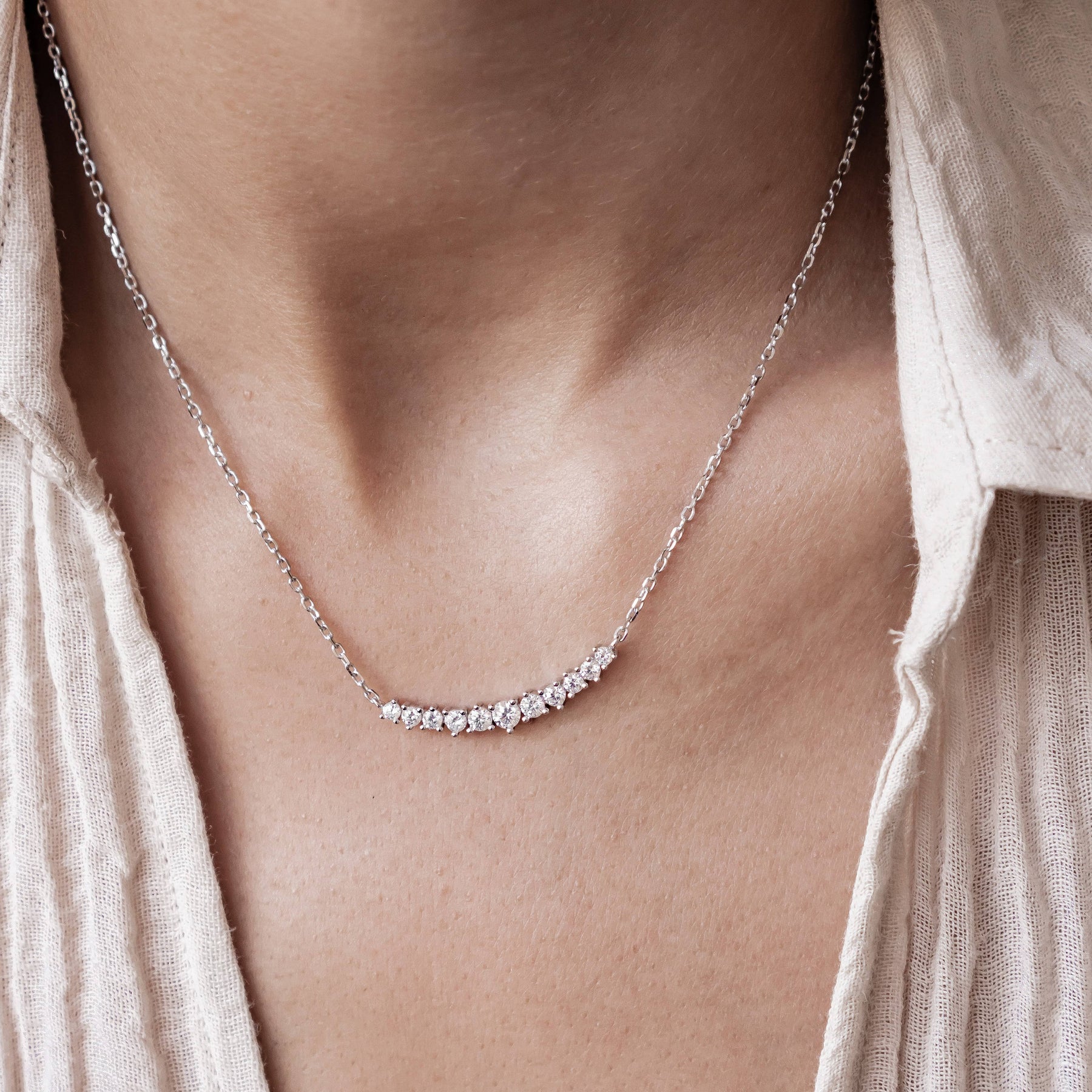 Collier Tennis Glow Argent Sterling
