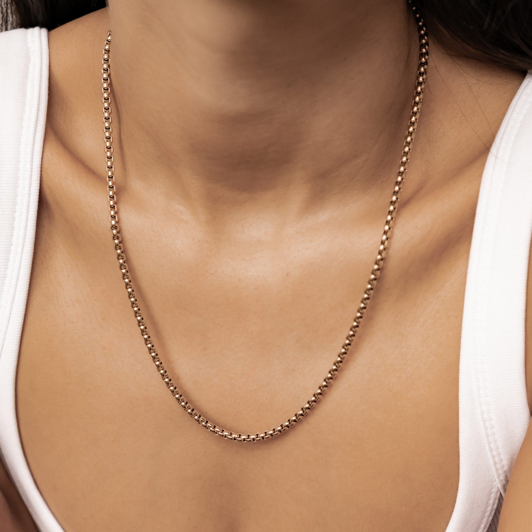 Collar Cadena Cuadrada Waterproof