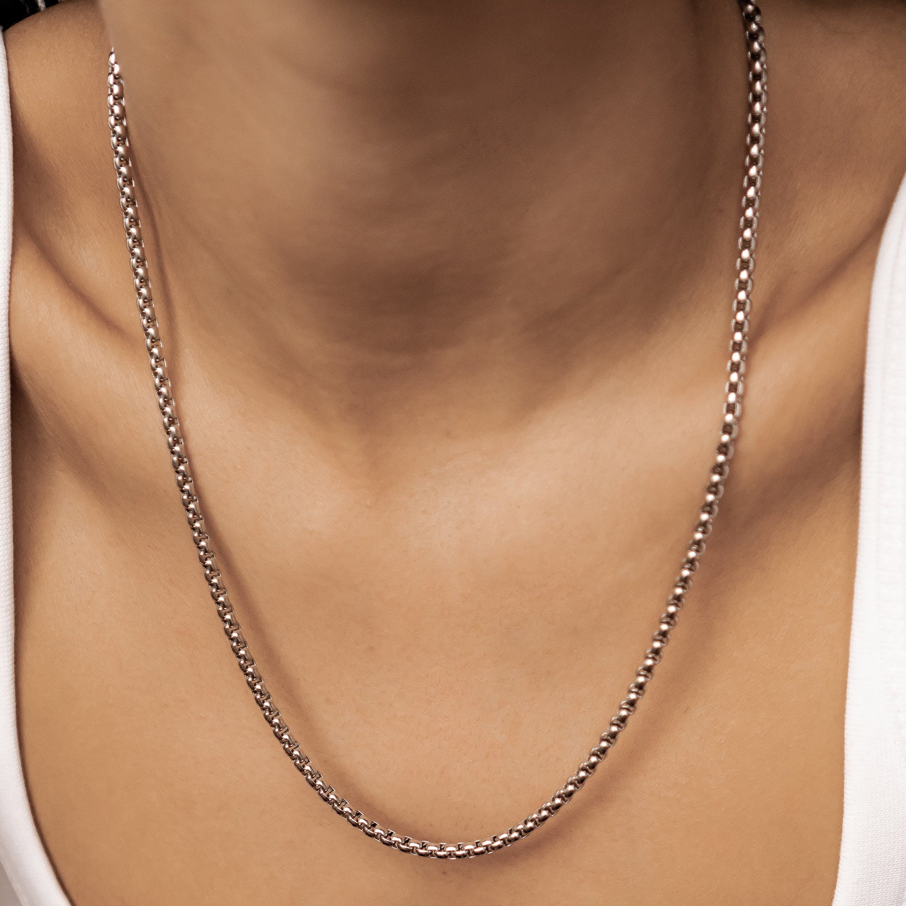 Collar Cadena Cuadrada Waterproof