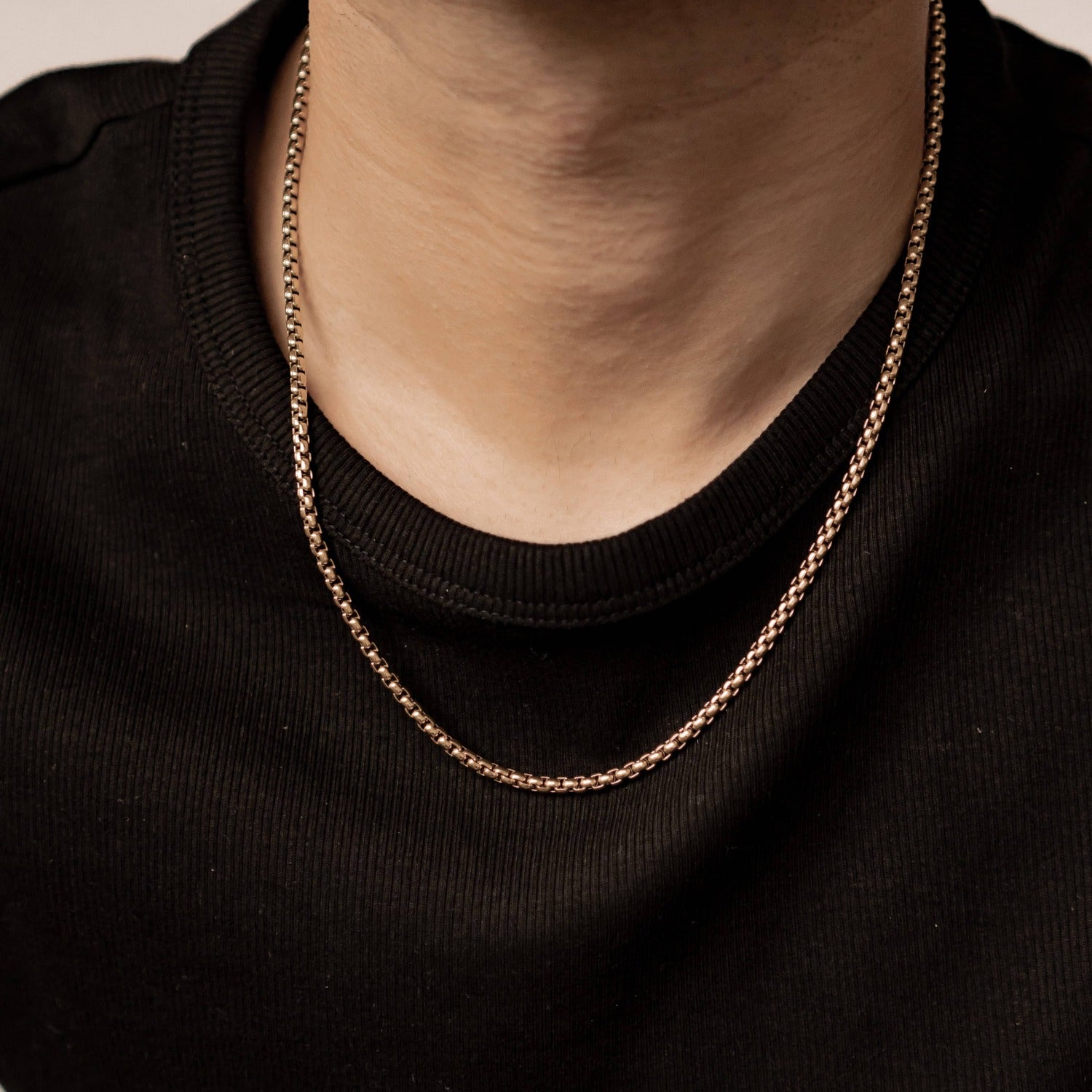Collar Cadena Cuadrada Waterproof