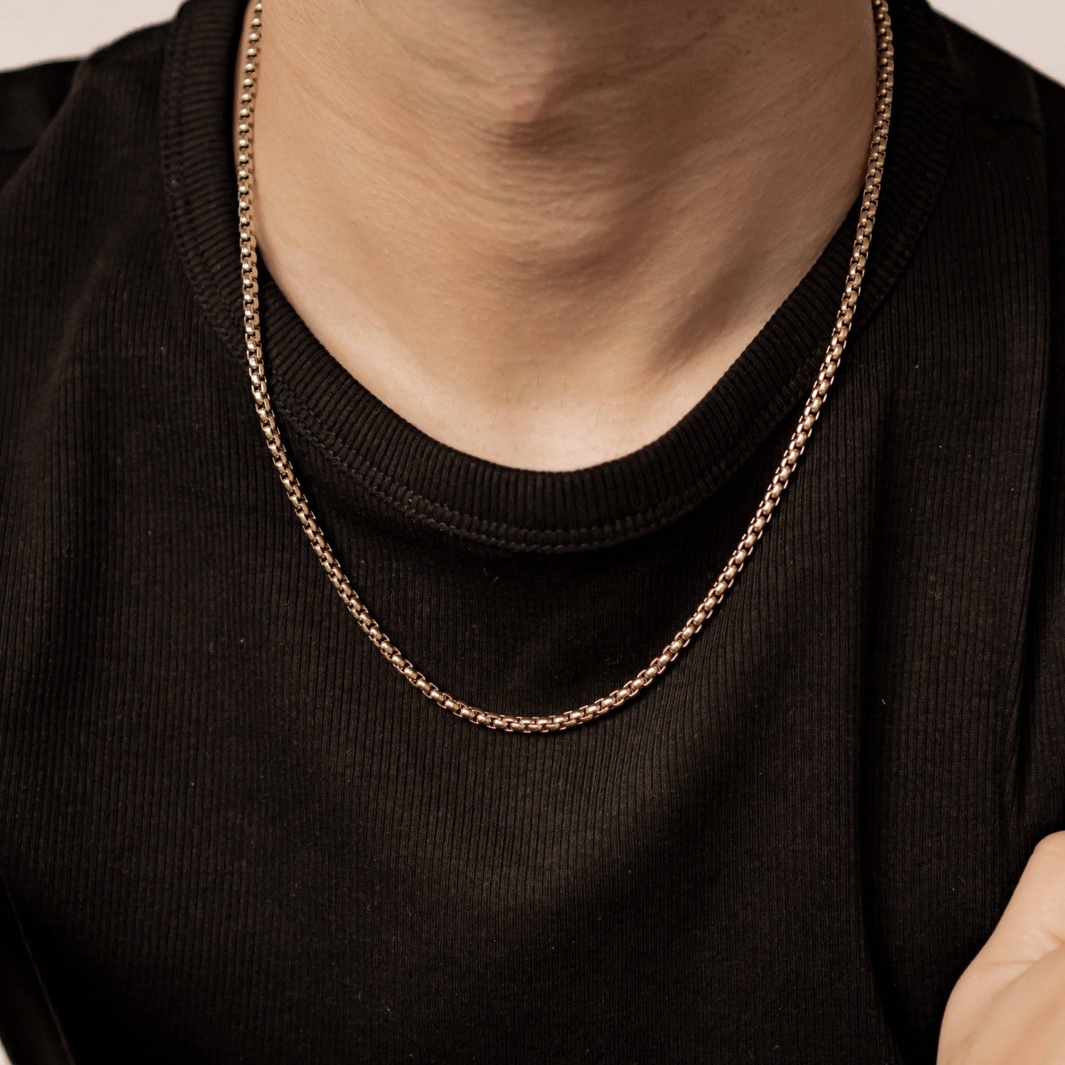Collar Cadena Cuadrada Waterproof