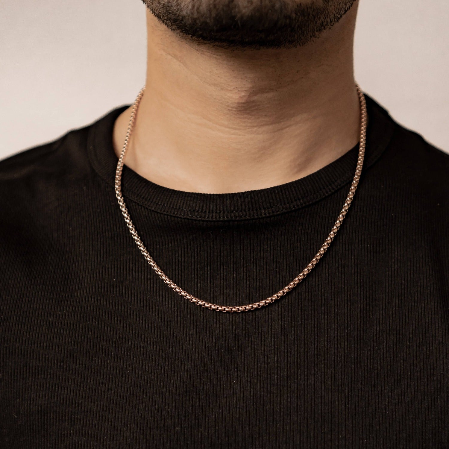 Collar Cadena Cuadrada Waterproof