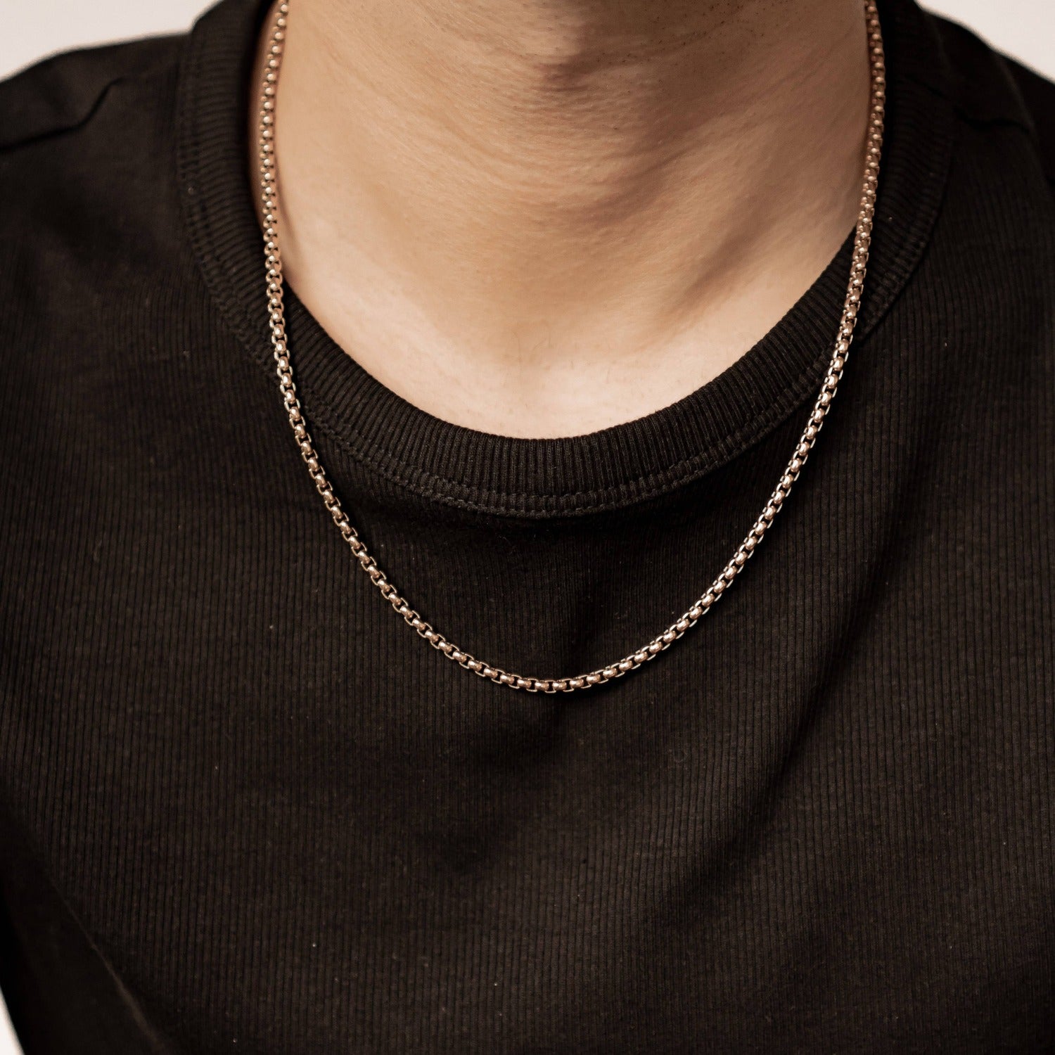 Collar Cadena Cuadrada Waterproof