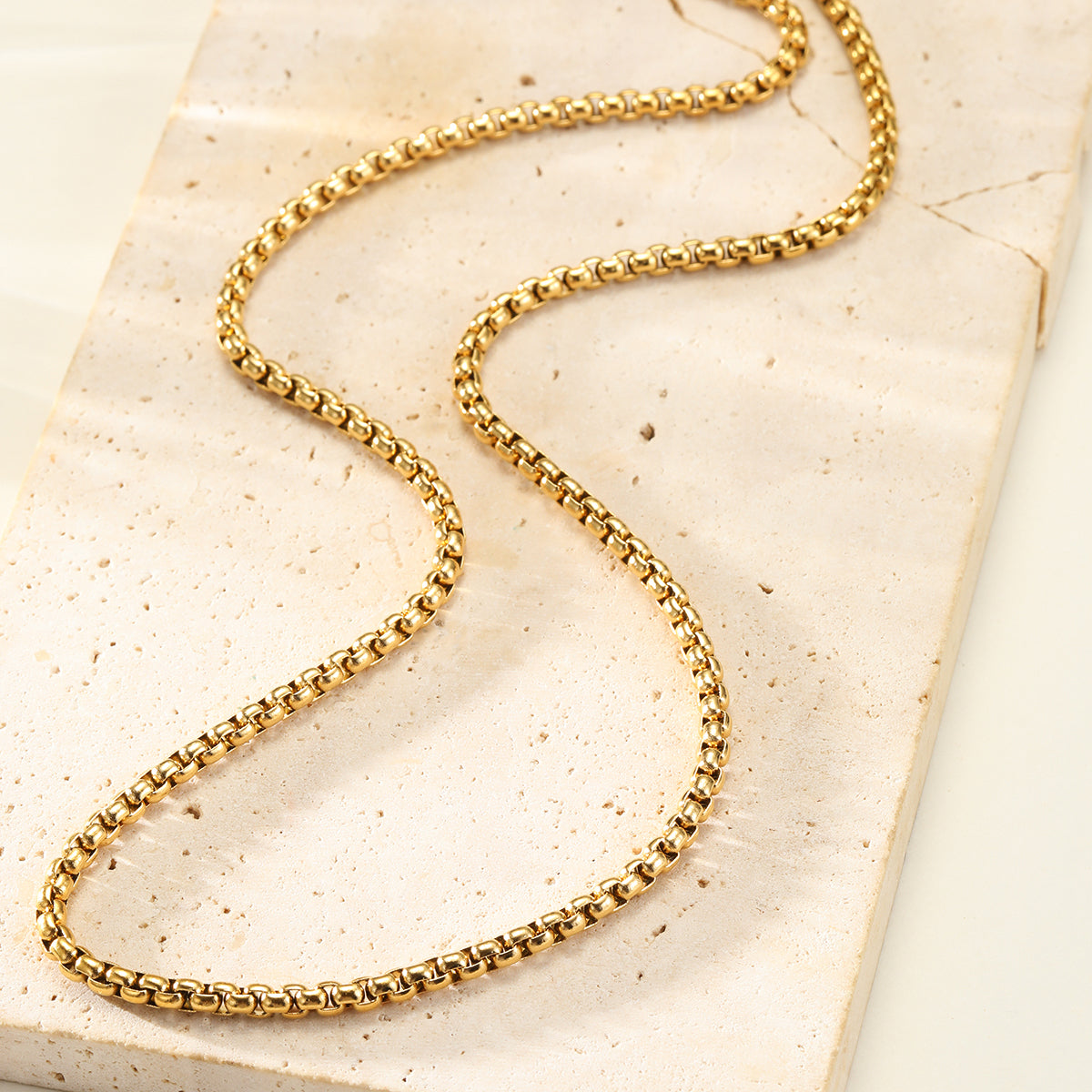 Collar Cadena Cuadrada Waterproof