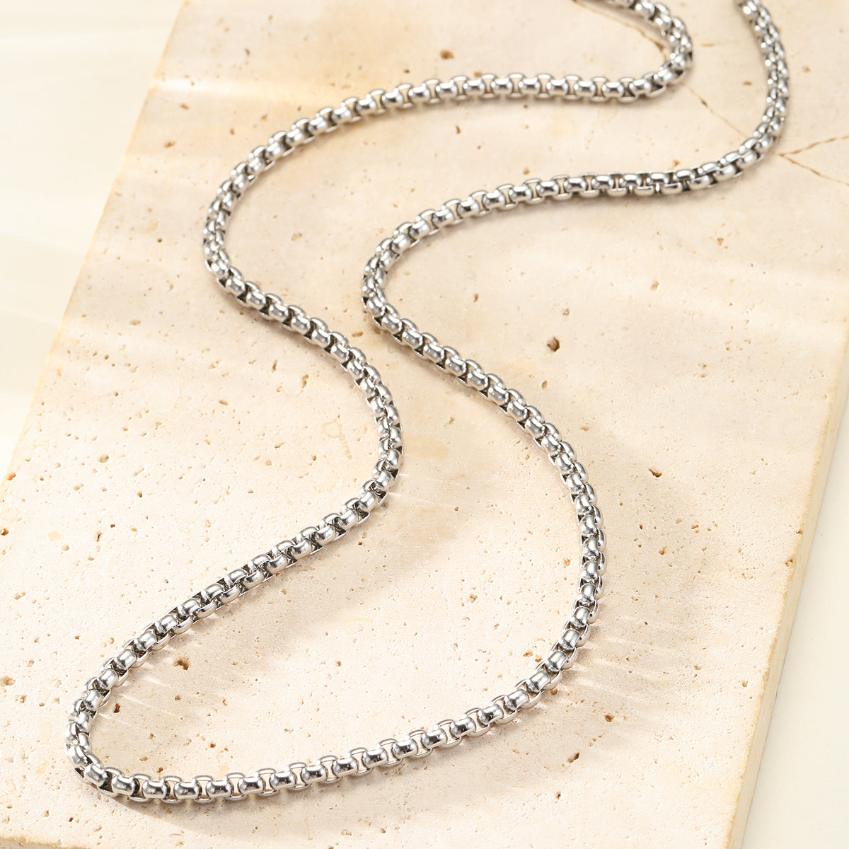 Collar Cadena Cuadrada Waterproof