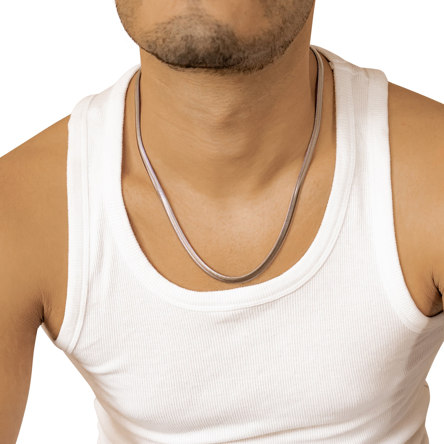 Collar Cadena Serpiente Gruesa Waterproof 55-60cm