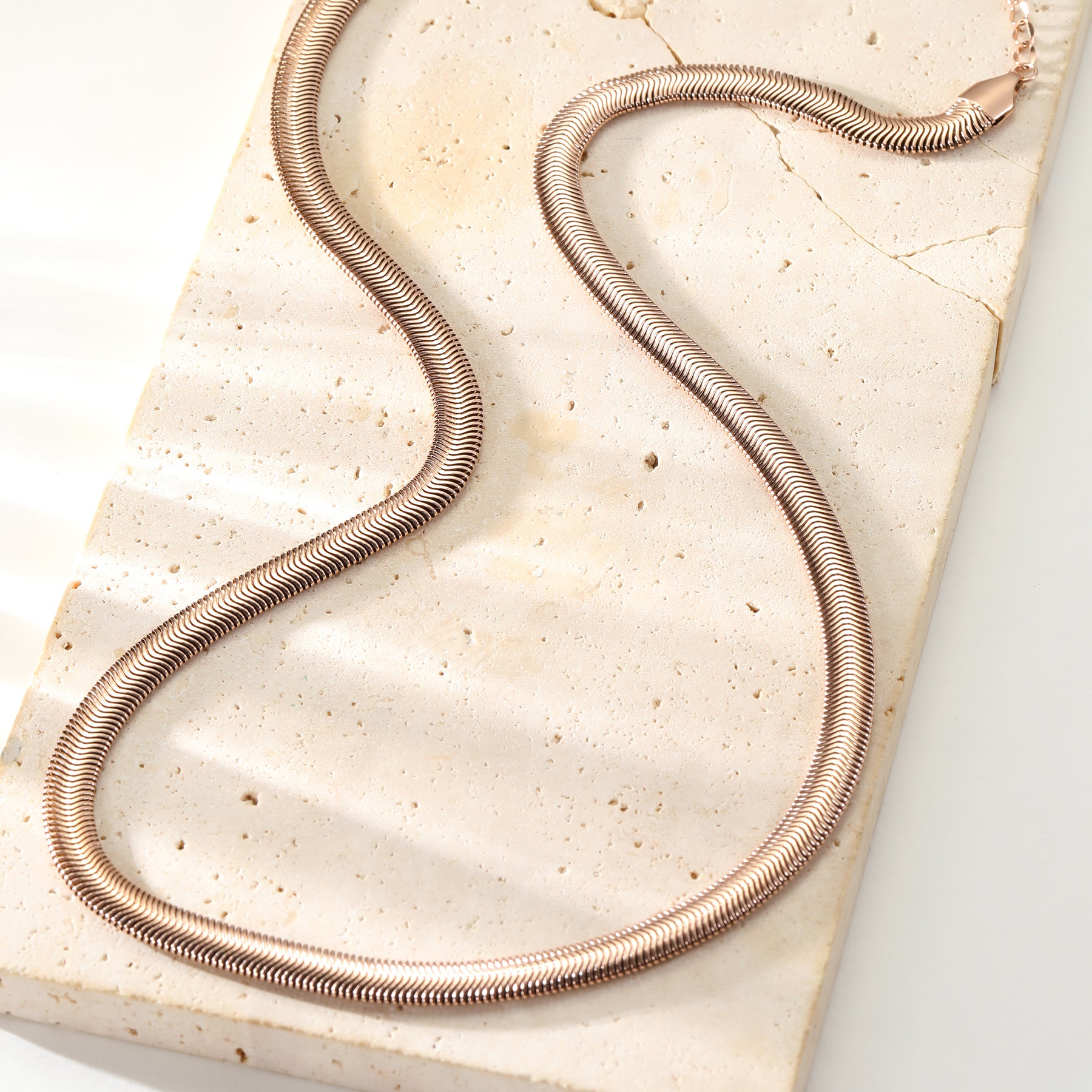 Collar Cadena Serpiente Gruesa Waterproof 55-60cm