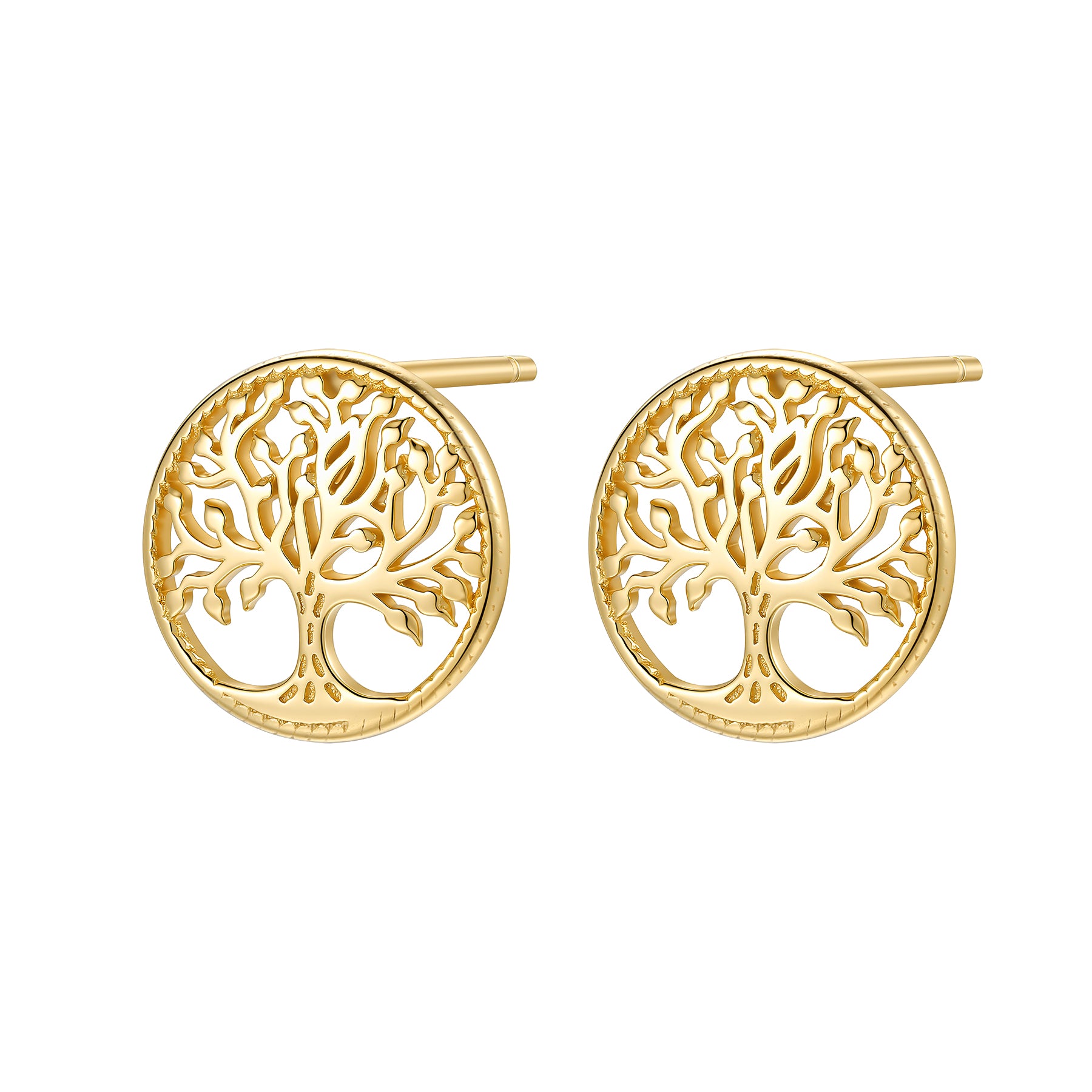 Tree of Life Stud Earrings Sterling Silver