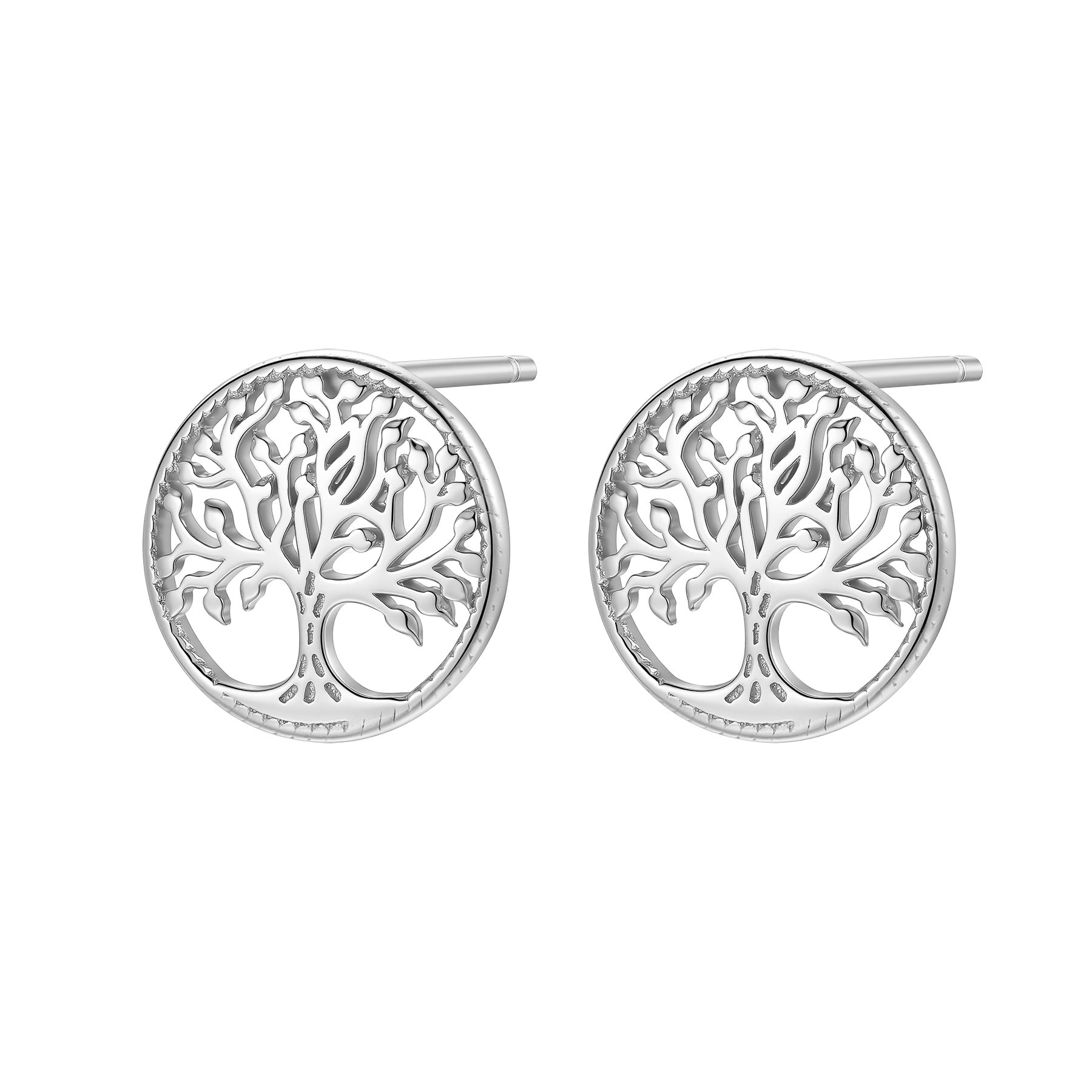 Tree of Life Stud Earrings Sterling Silver