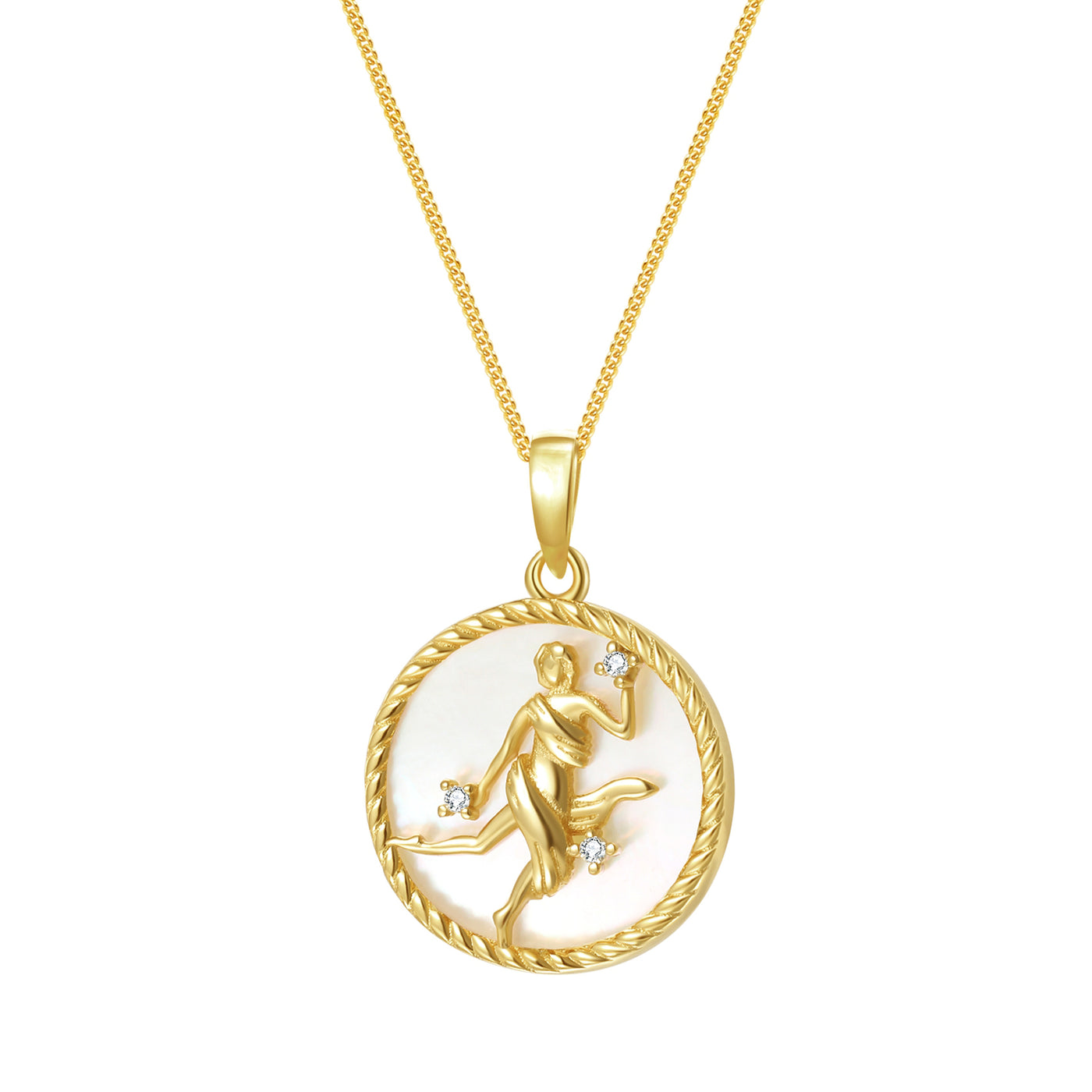 Collier pendentif zodiaque Vierge
