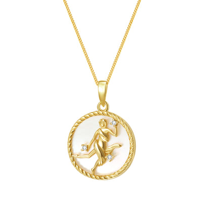 Collier pendentif zodiaque Vierge