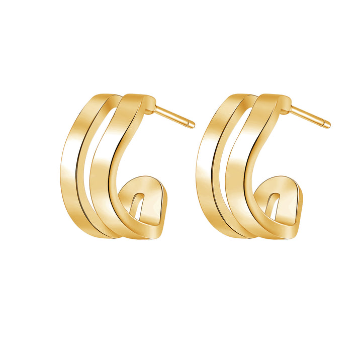 Pendientes Aros Ondulados Waterproof