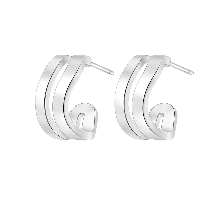 Pendientes Aros Ondulados Waterproof