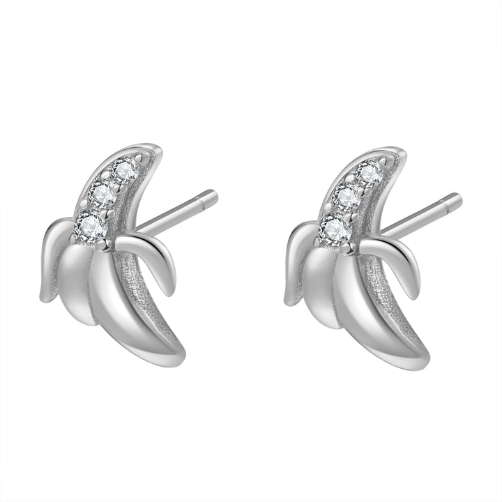 Banane Ohrstecker Sterlingsilber