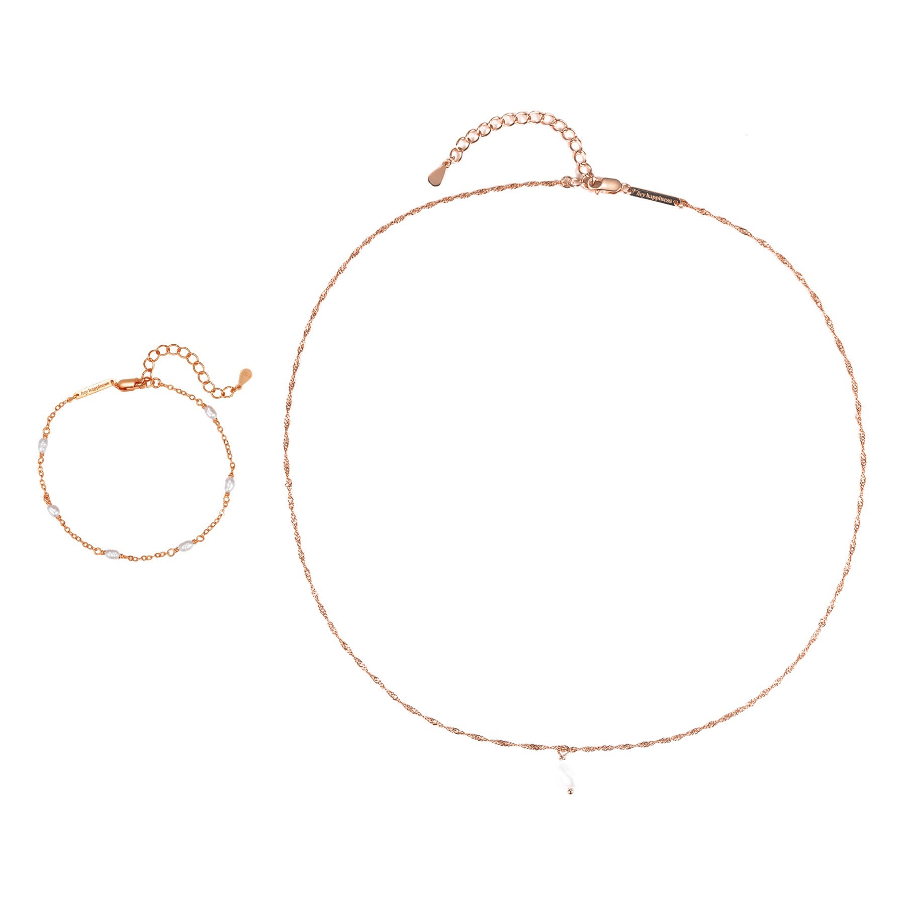 Baroque Pearl Necklace and Bracelet Set Sterling Silver