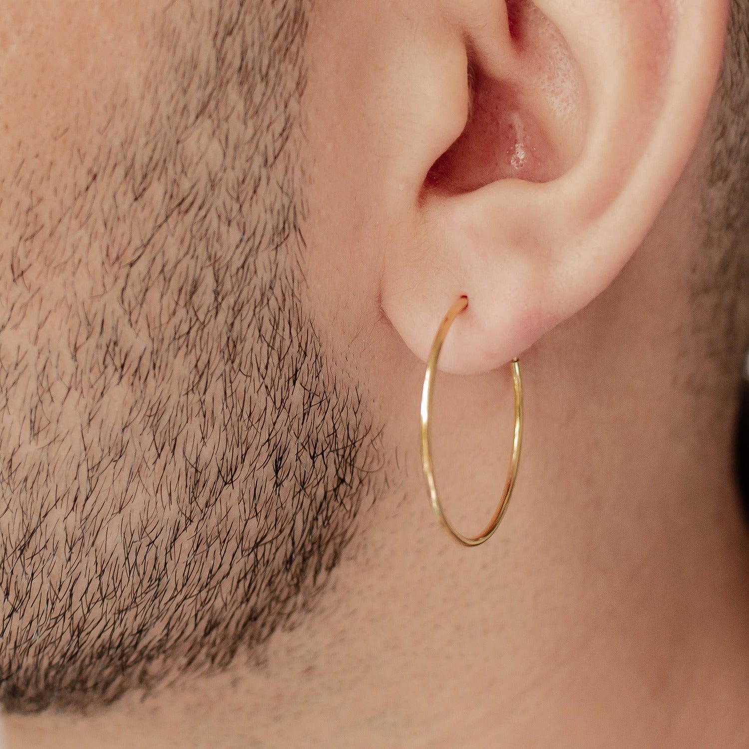 Boucles d’Oreilles Créoles Grande Fine Sterling Argent
