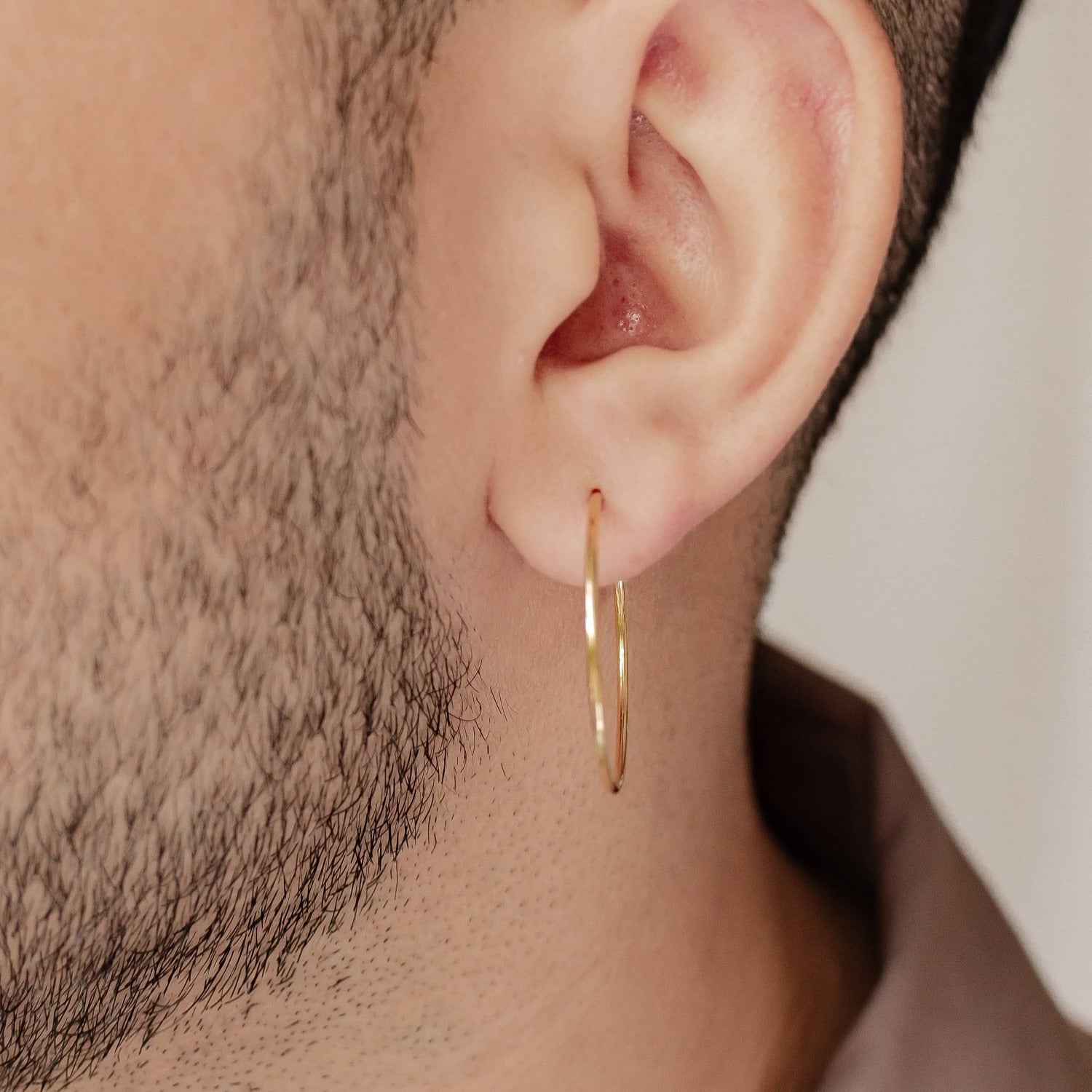 Boucles d’Oreilles Créoles Grande Fine Sterling Argent