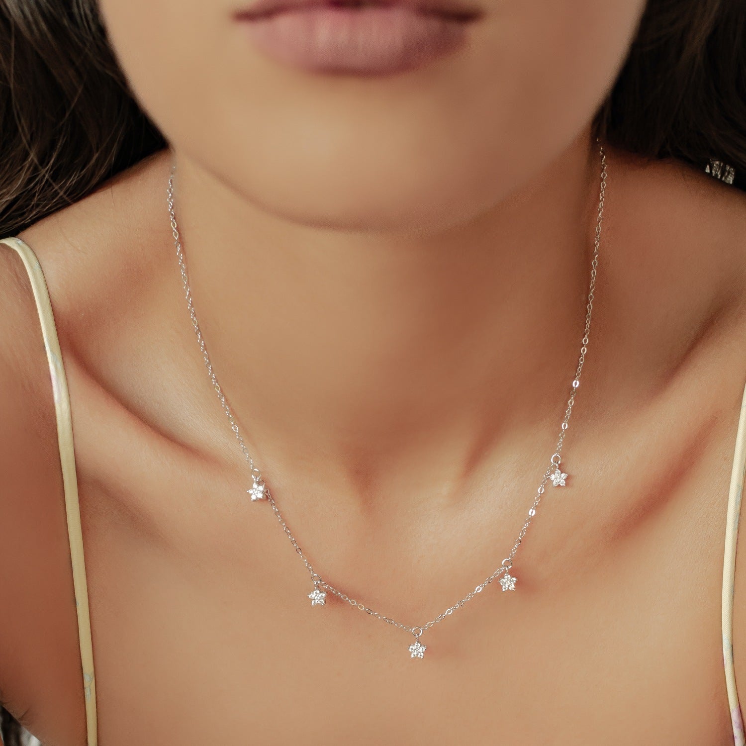 Collier Bloom Charm Argent Sterling