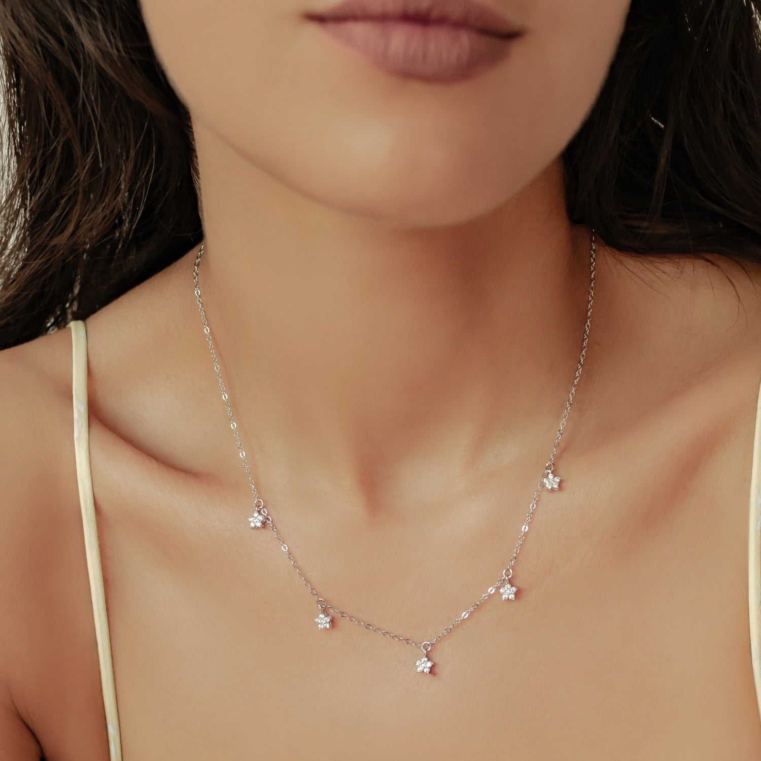 Collier Bloom Charm Argent Sterling