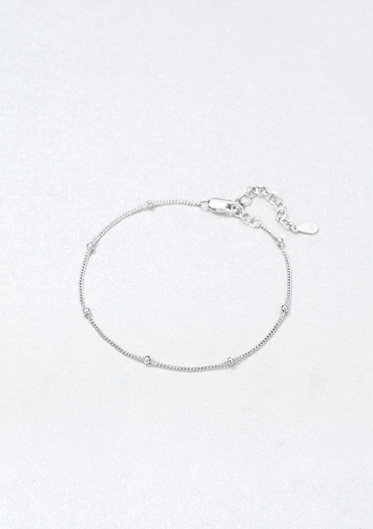 Chaîne à Pompon Bracelet Argent Sterling