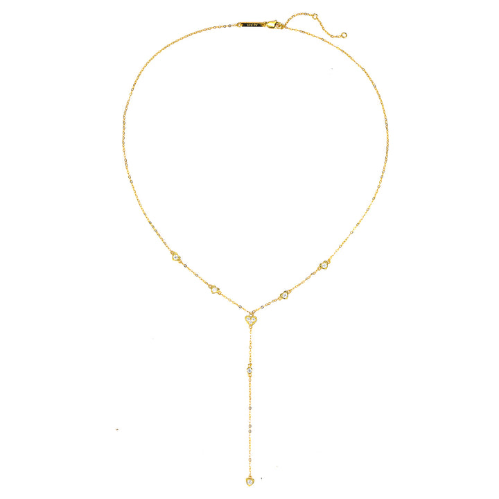 Collar Cadena Y Cherish Plata de Ley 925 en Oro