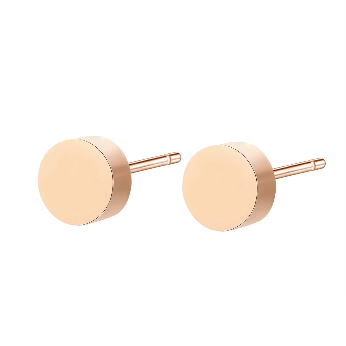 Rose Gold Plated Circular Shaped Earrings