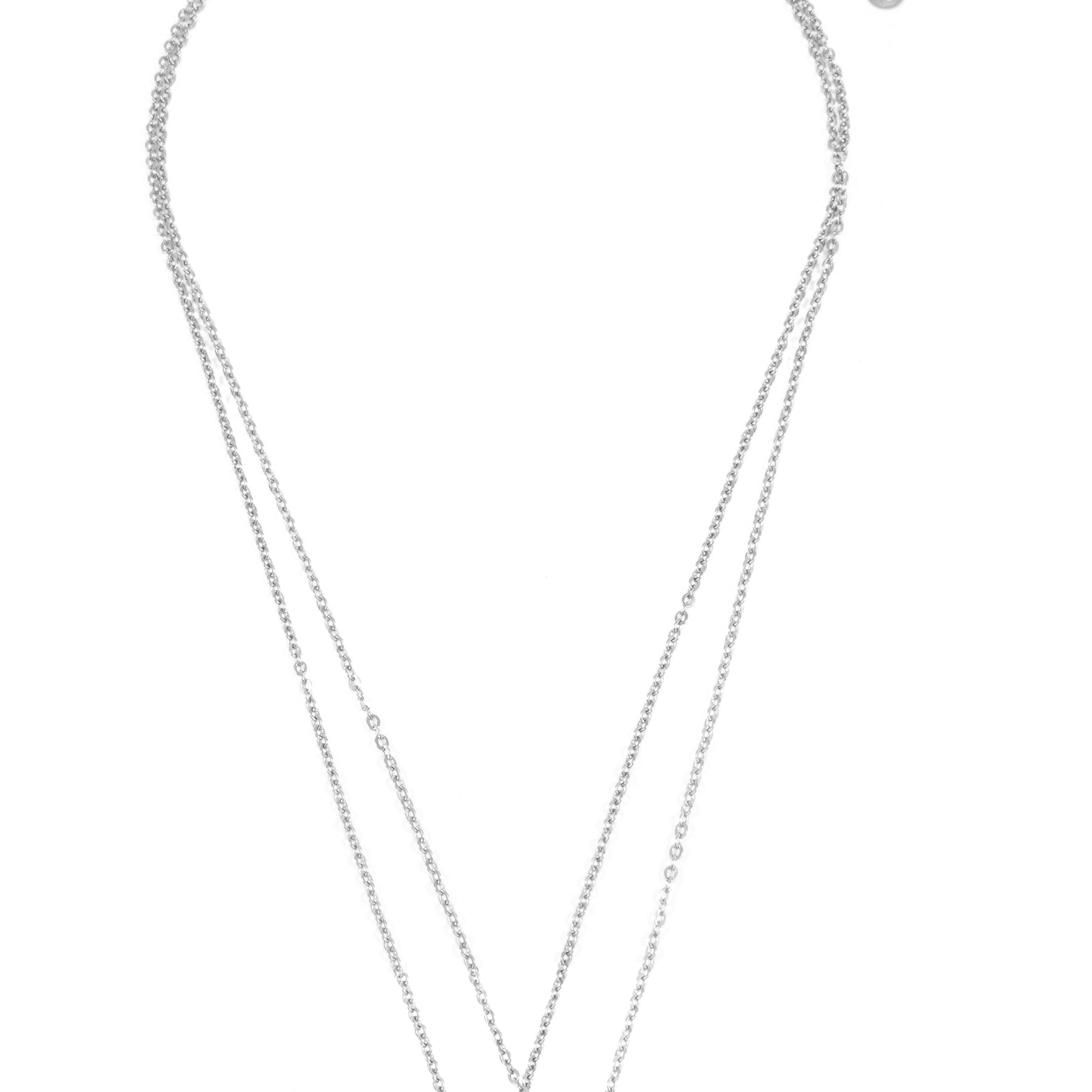 Mehrreihige Kreis Kette in Silber