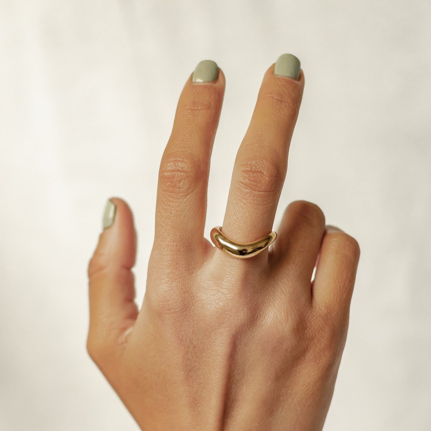 Anillo Curva Acero Inoxidable