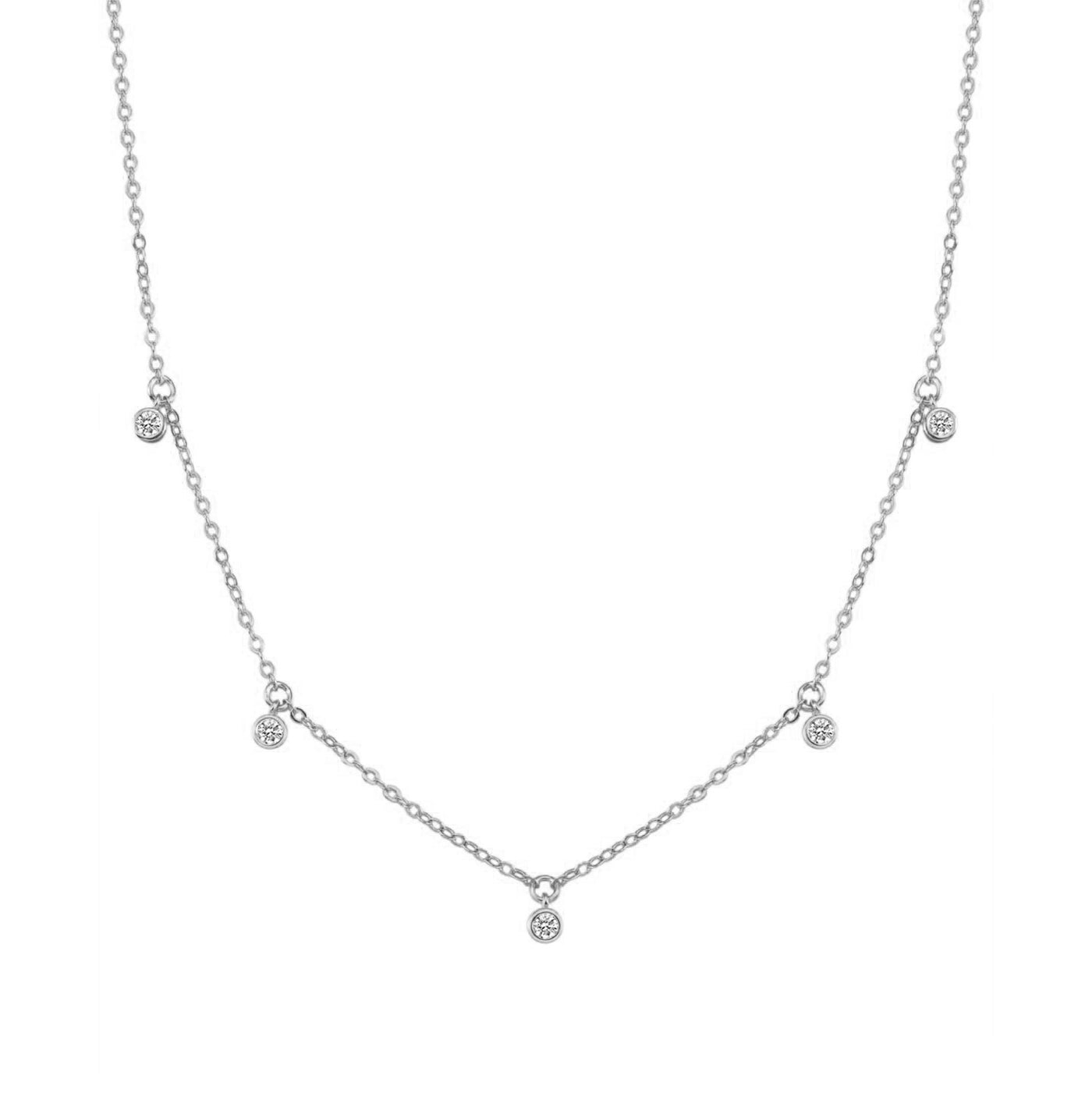 Collier Brillant Charm Sterling Argent