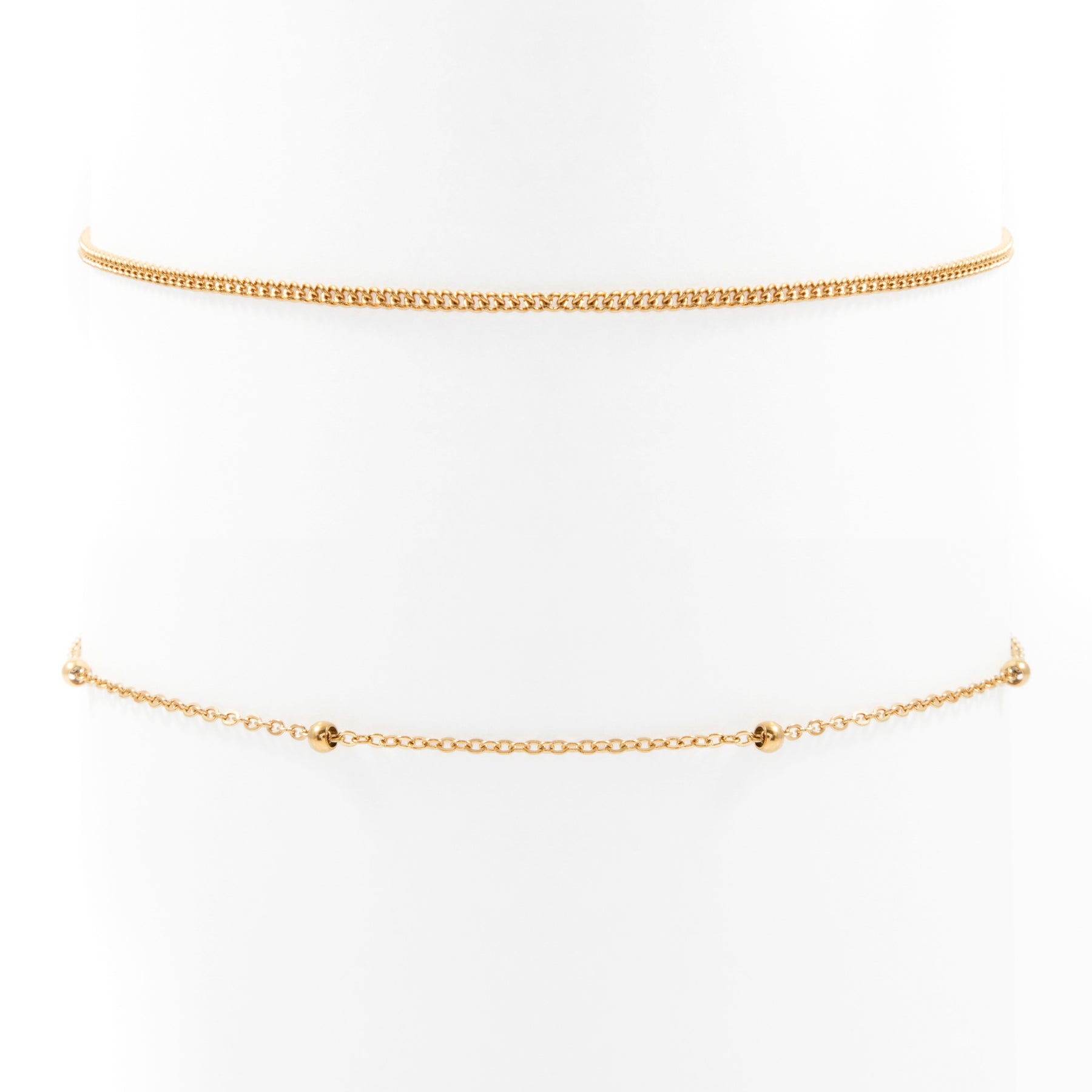 Conjunto de Choker Delicado en Oro