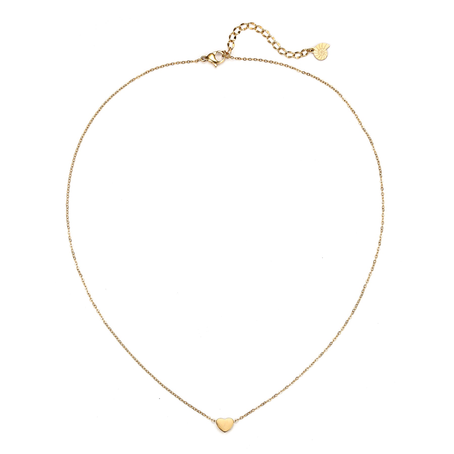Kette mit Herz Anhänger in Gold