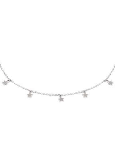 Delicate Star Necklace Silver