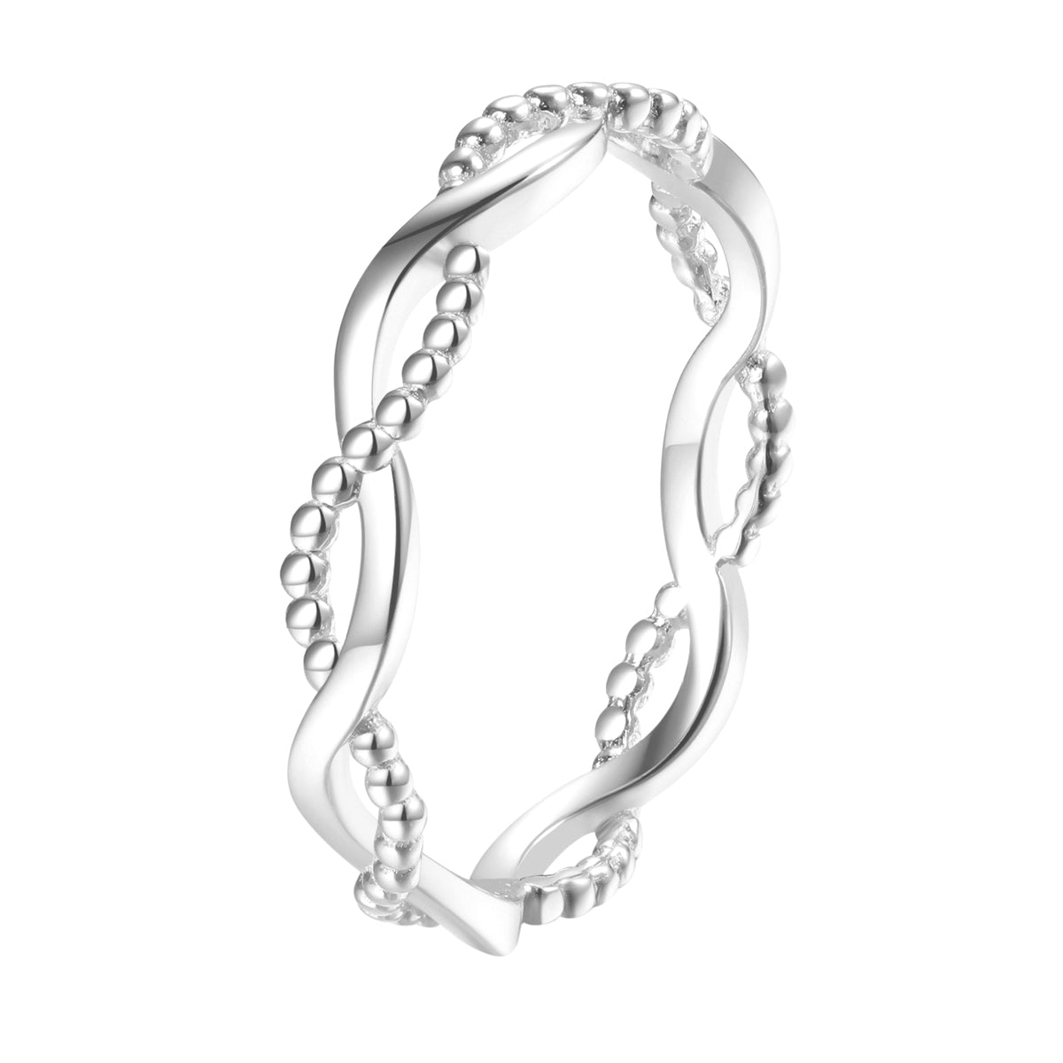 Double Helix Ring Sterling Silver