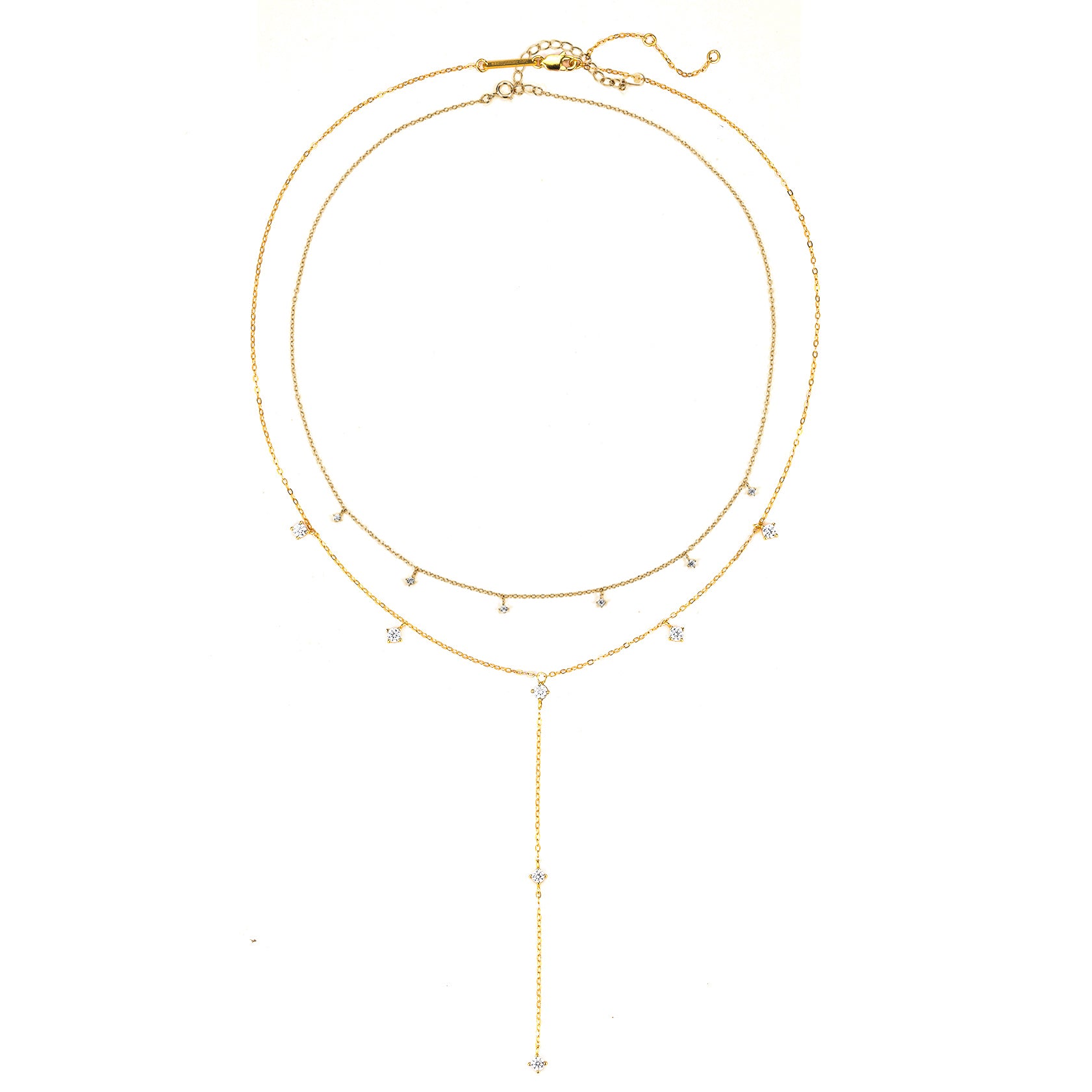 Ensemble Collier Ellipse Argent Sterling