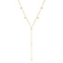 Ellipse Y Chain Necklace Sterling Silver Gold