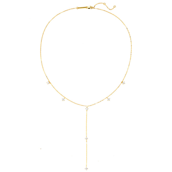 Collar Cadena Y Ellipse Plata de Ley 925 en Oro