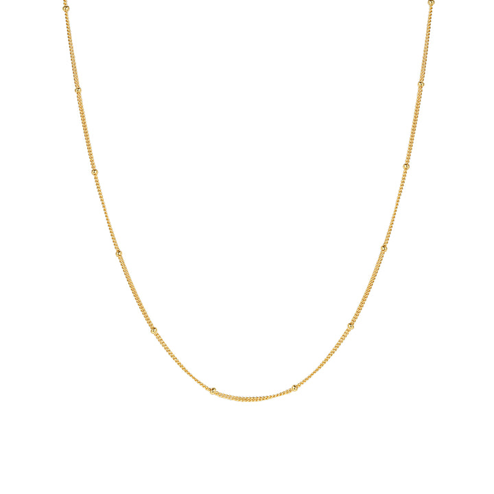Délicate Chaîne Bobble Collier Sterling Argent