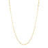Flattened Rolo Chain Necklace Gold