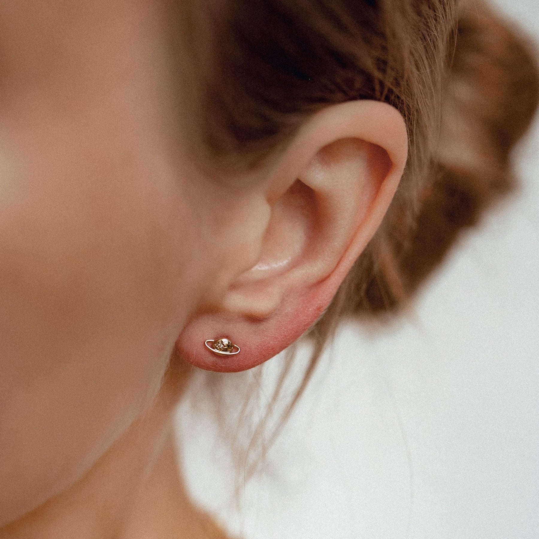 Pendientes Galácticos Oro 9K