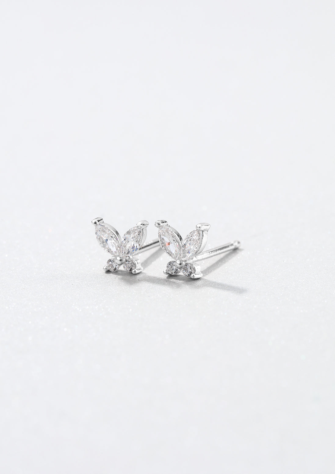 Gemstone Butterfly Earrings Sterling Silver