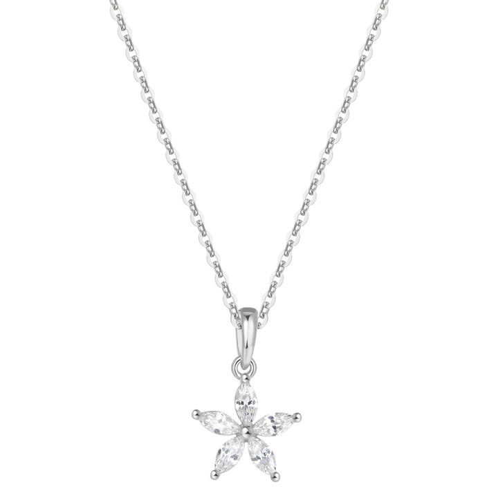 Pierre Présieuse Marguerite Collier Chaîne Sterling Argent