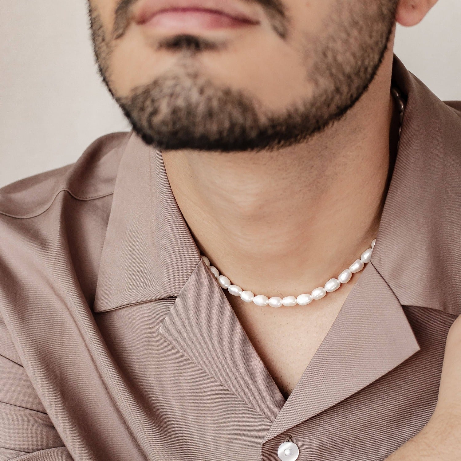 Collier Perle Grace Argent Sterling en Or
