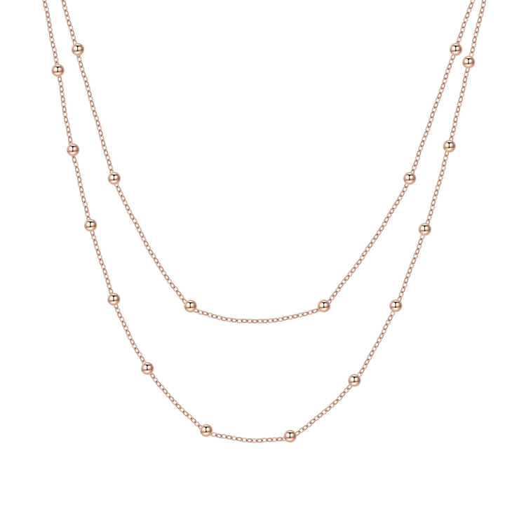 Collier Multi Rangs en Or Rose