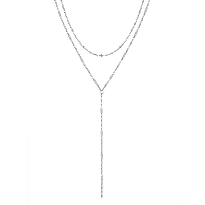 Collier Y Multi Rangs Chaîne Satellite et Starburst