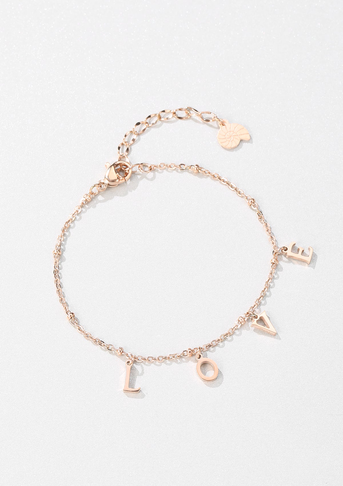 Love Charm Armband in Rosegold