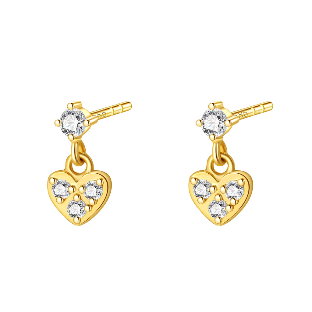 Amore Stud Earrings Gold