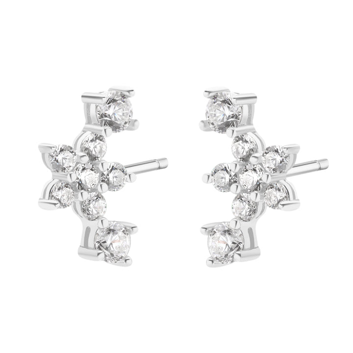 Pendientes de Botón Pradera Plata de Ley 925